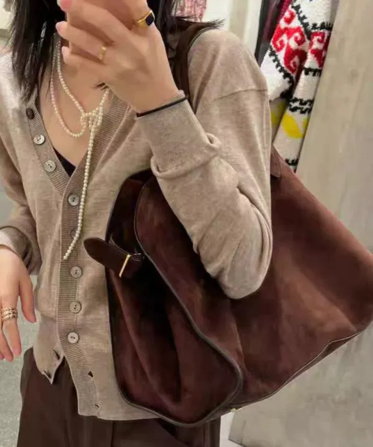 New Brown Large Capacity Handbag - MM071, 2024