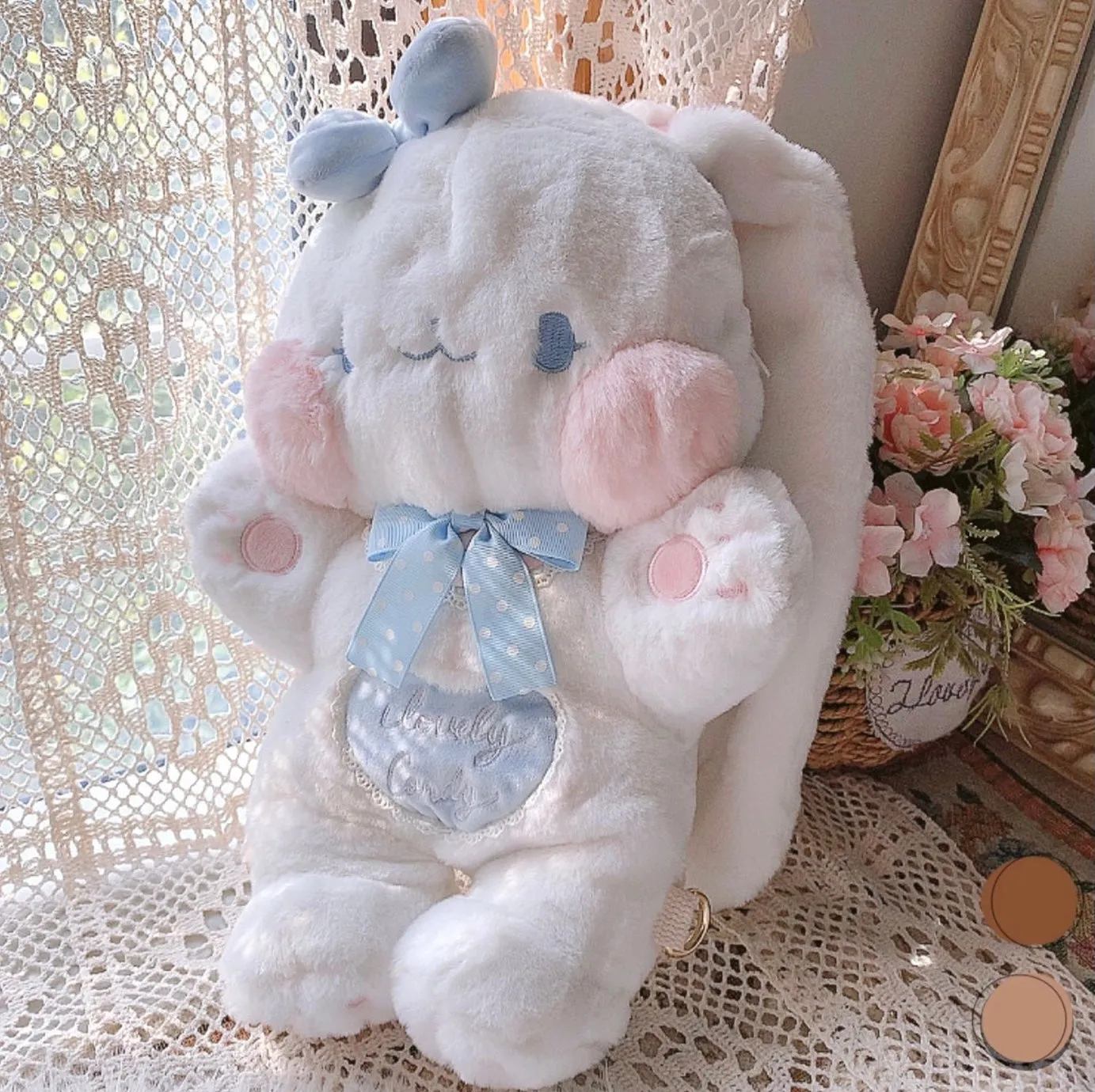 4 ways rabbit plushies bag handbag crossbody bag backpack shoulder bag