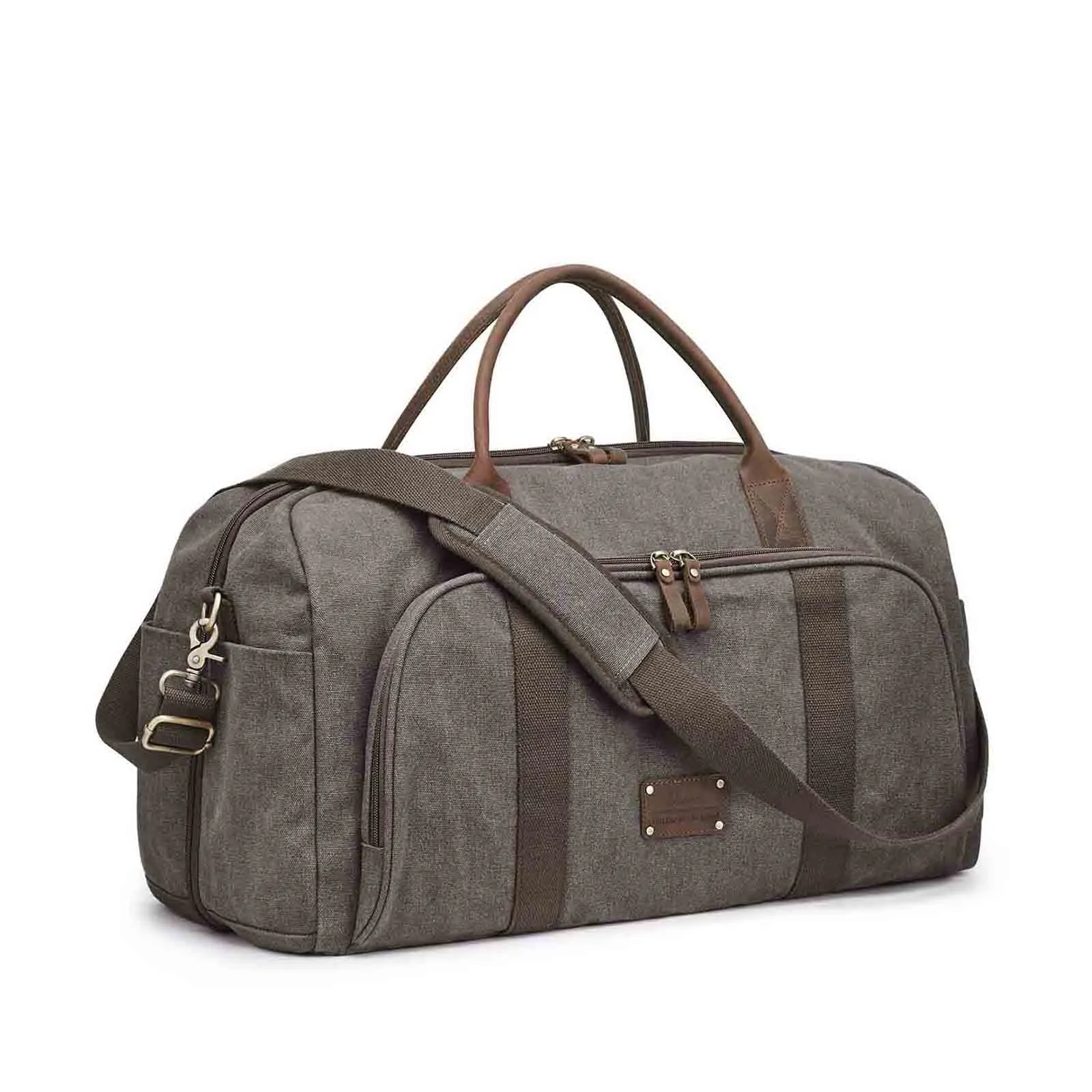 52L Canvas Carry on RFID Blocking Duffle Bag