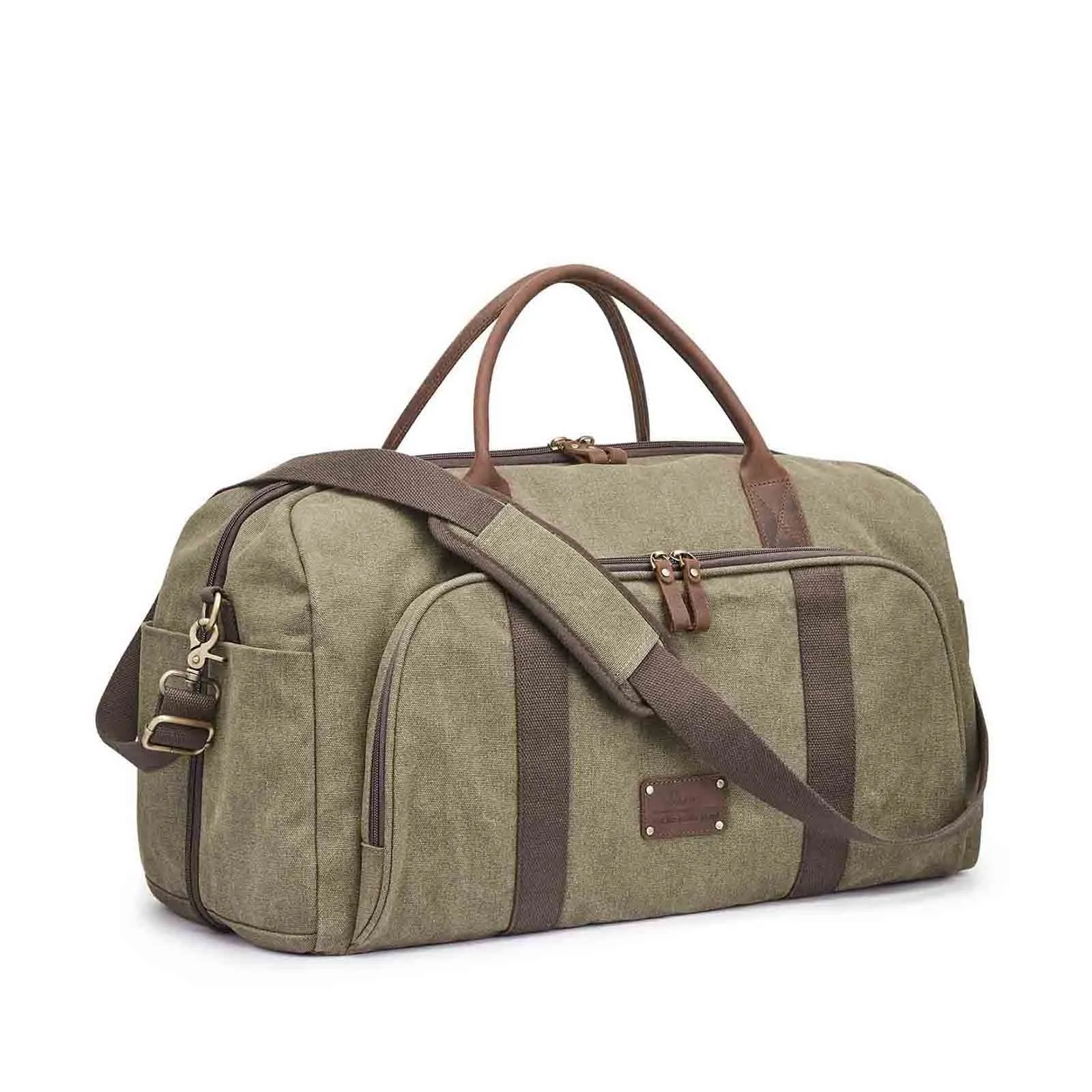 52L Canvas Carry on RFID Blocking Duffle Bag