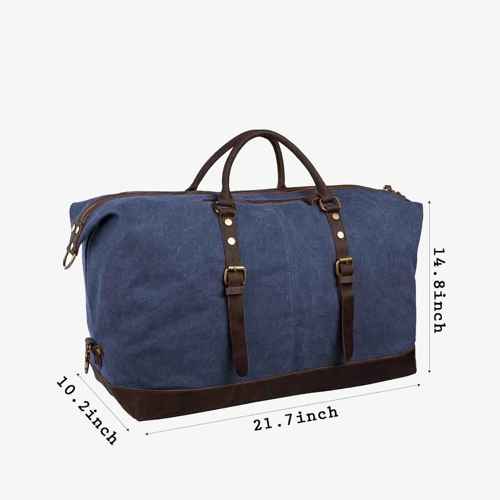 60L Canvas Weekender Duffle Bag