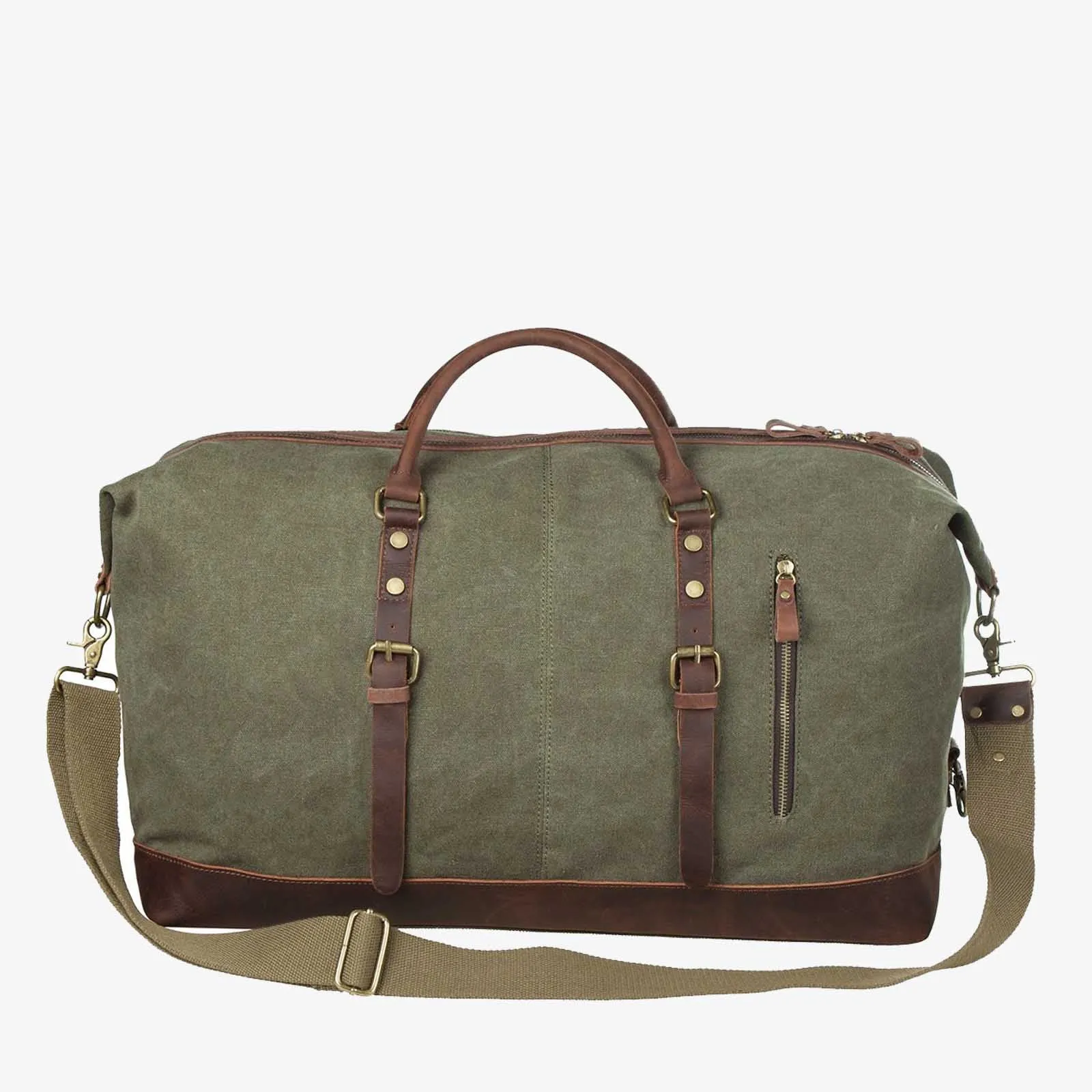 60L Canvas Weekender Duffle Bag