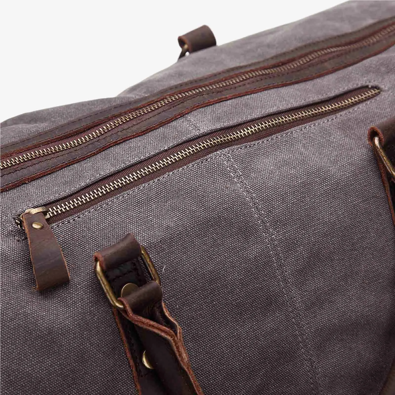 60L Canvas Weekender Duffle Bag