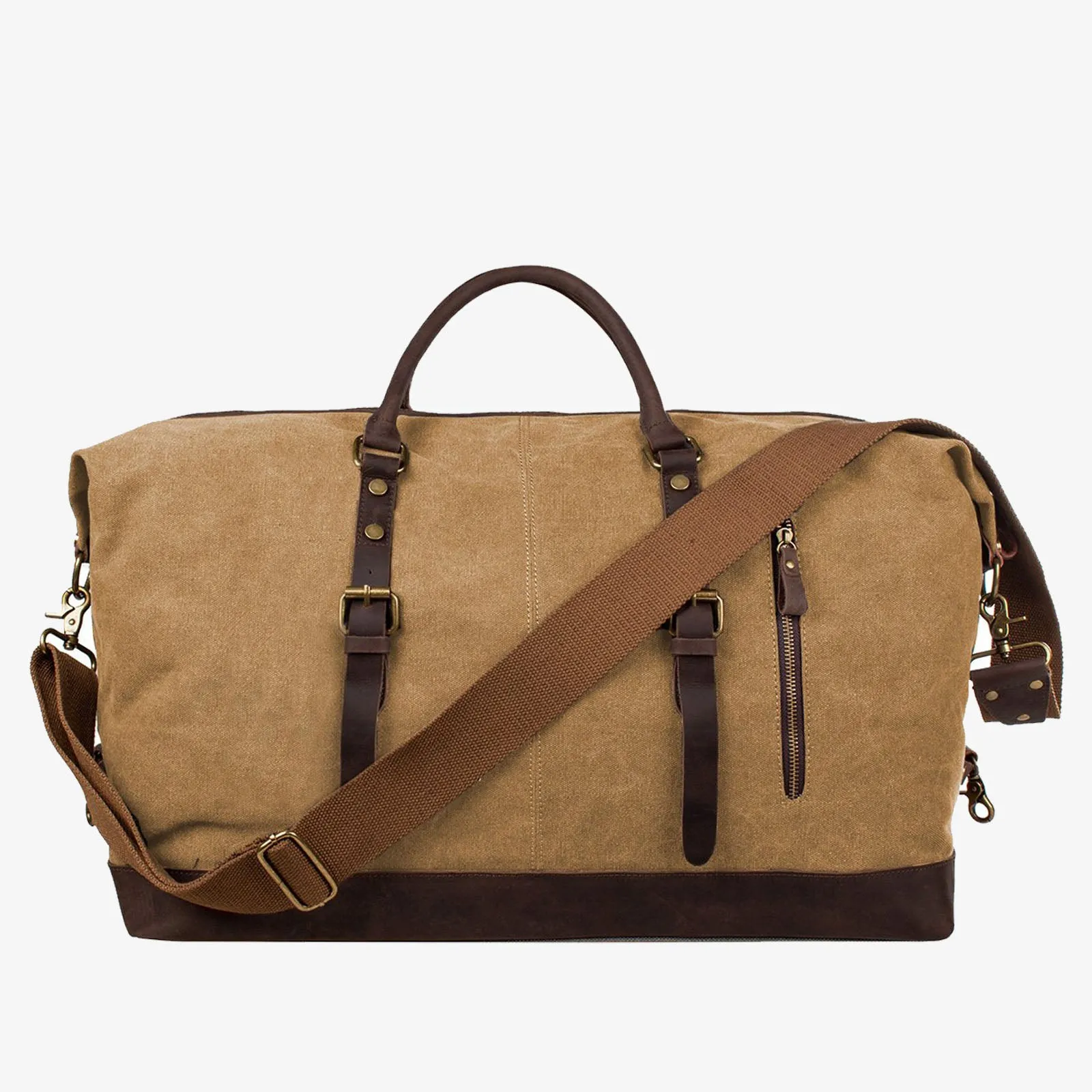 60L Canvas Weekender Duffle Bag