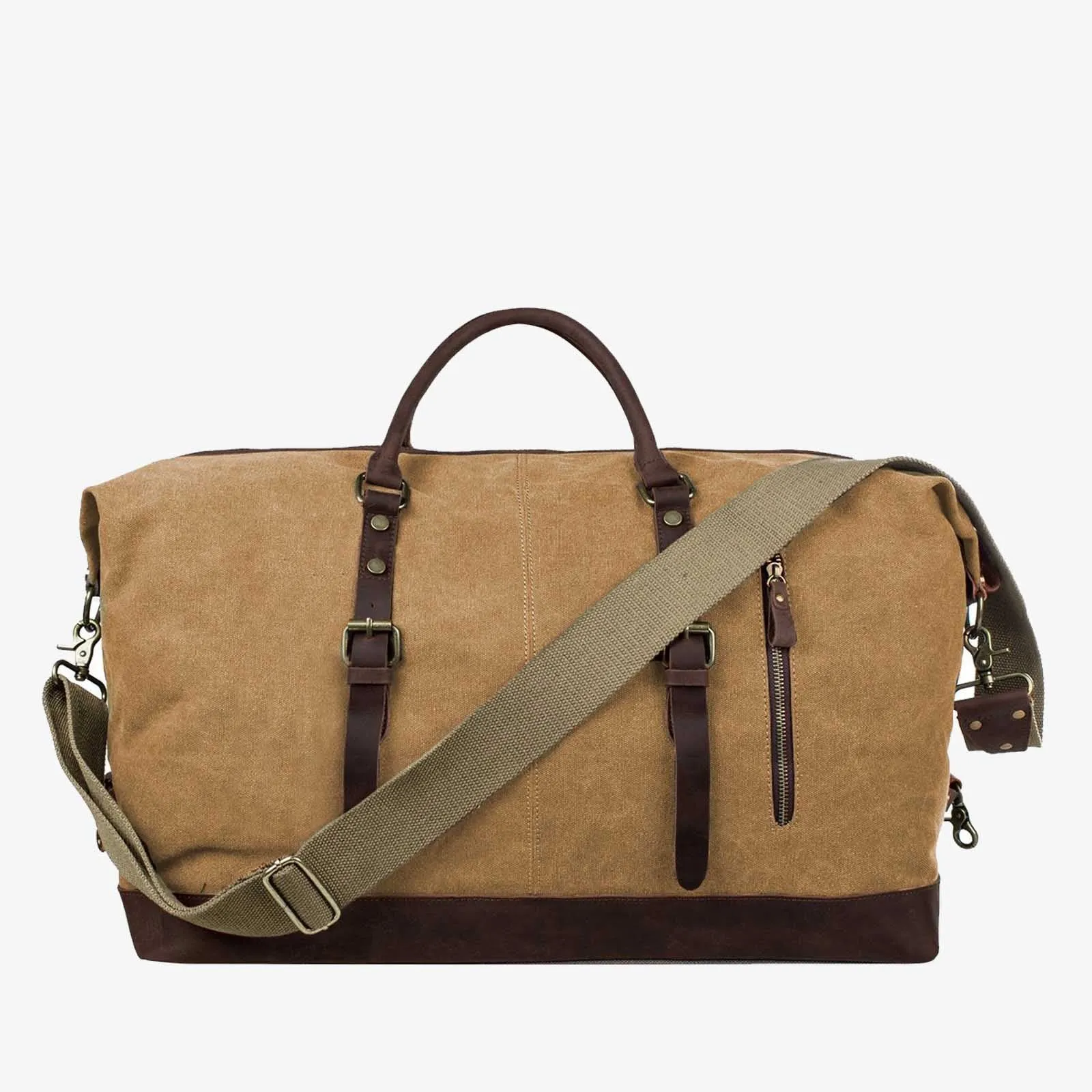 60L Canvas Weekender Duffle Bag