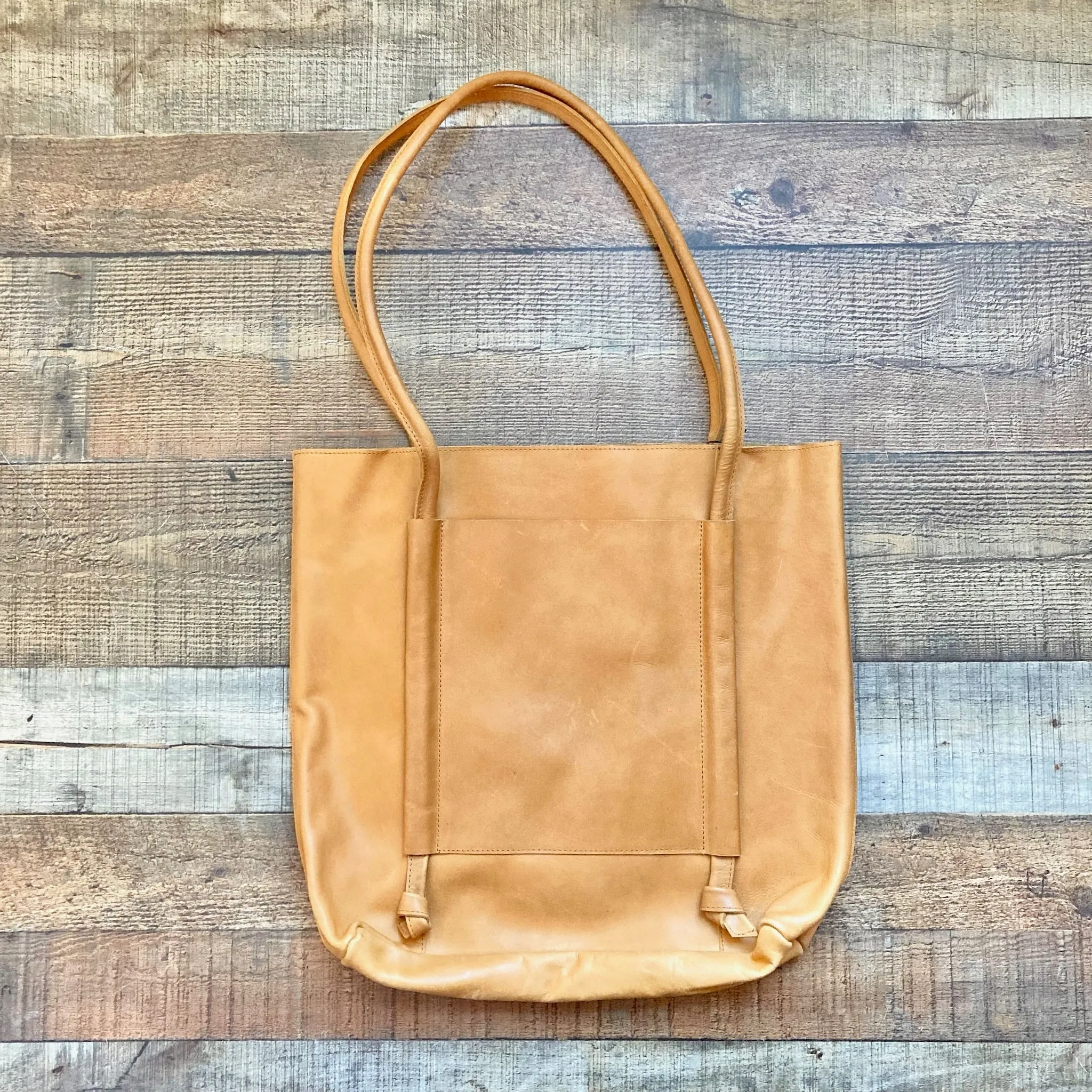 ABLE Cognac Large Leather Tote NWT (see notes, sold out online)