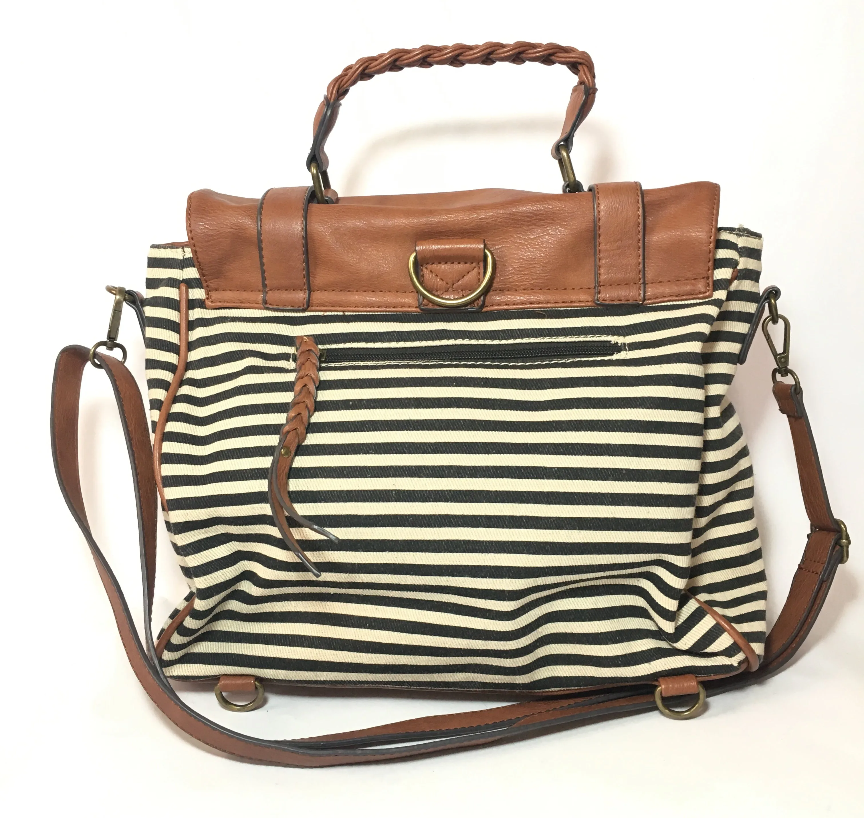 ALDO Aztec Print Canvas Satchel | Gently Used |