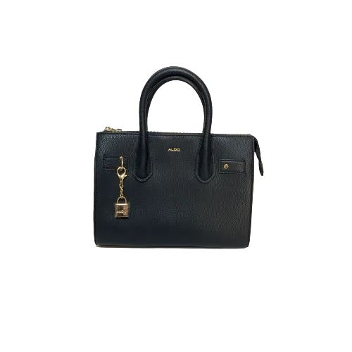 ALDO Black Hanging Lock Satchel | Like New |