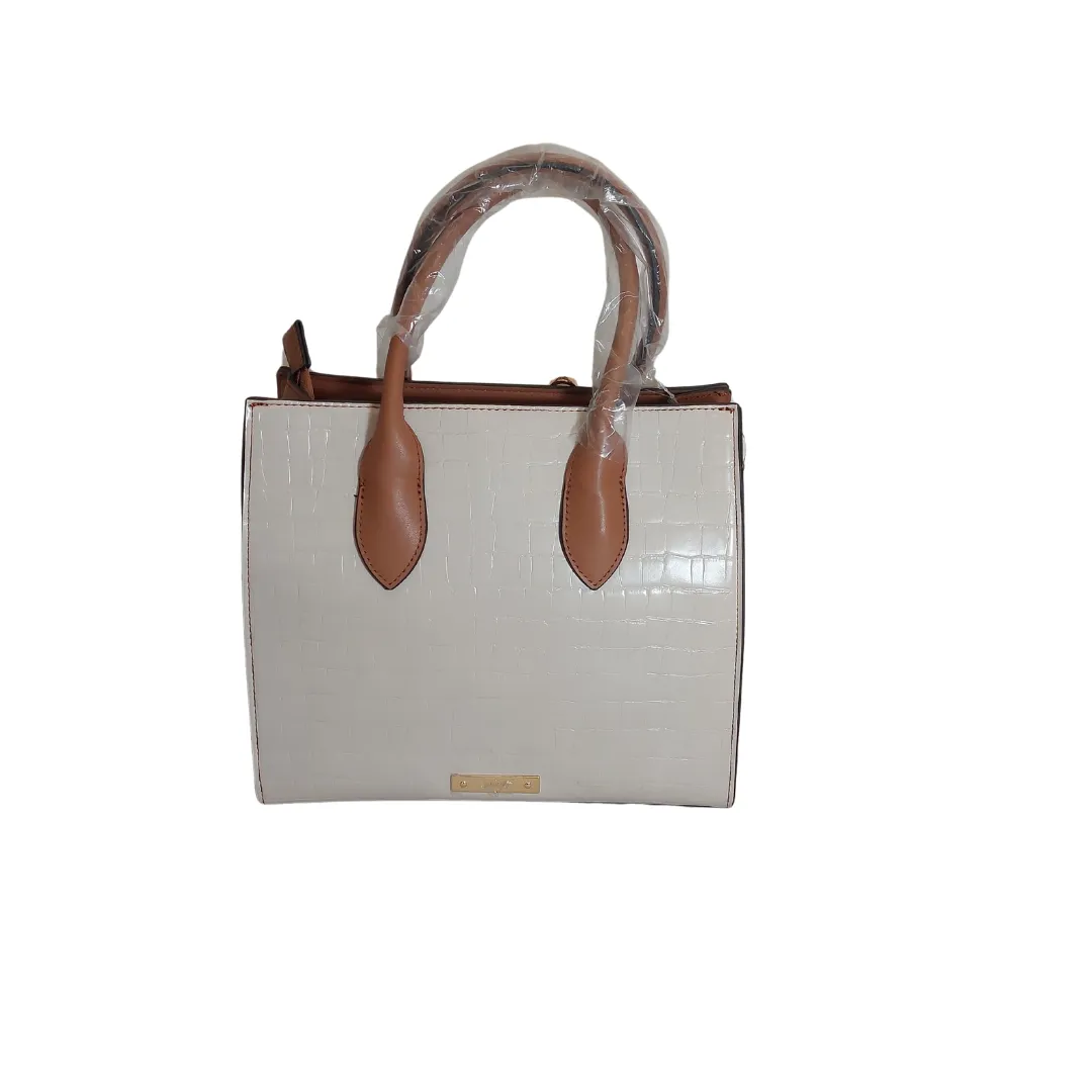 Aldo Cream & Tan 'Cadoa" Satchel | Brand New |