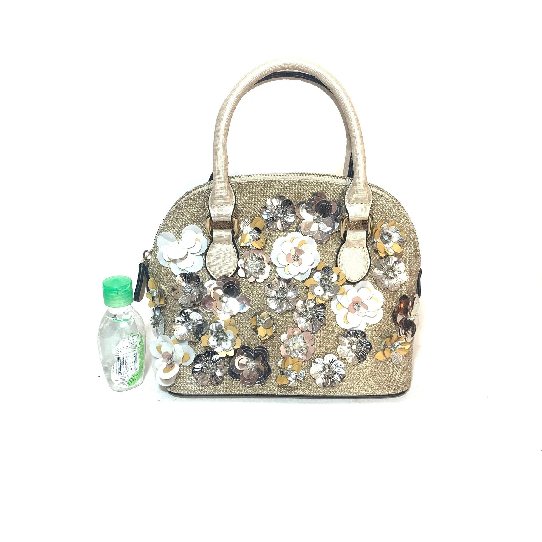 ALDO Gold Floral Dome Satchel | Gently Used |