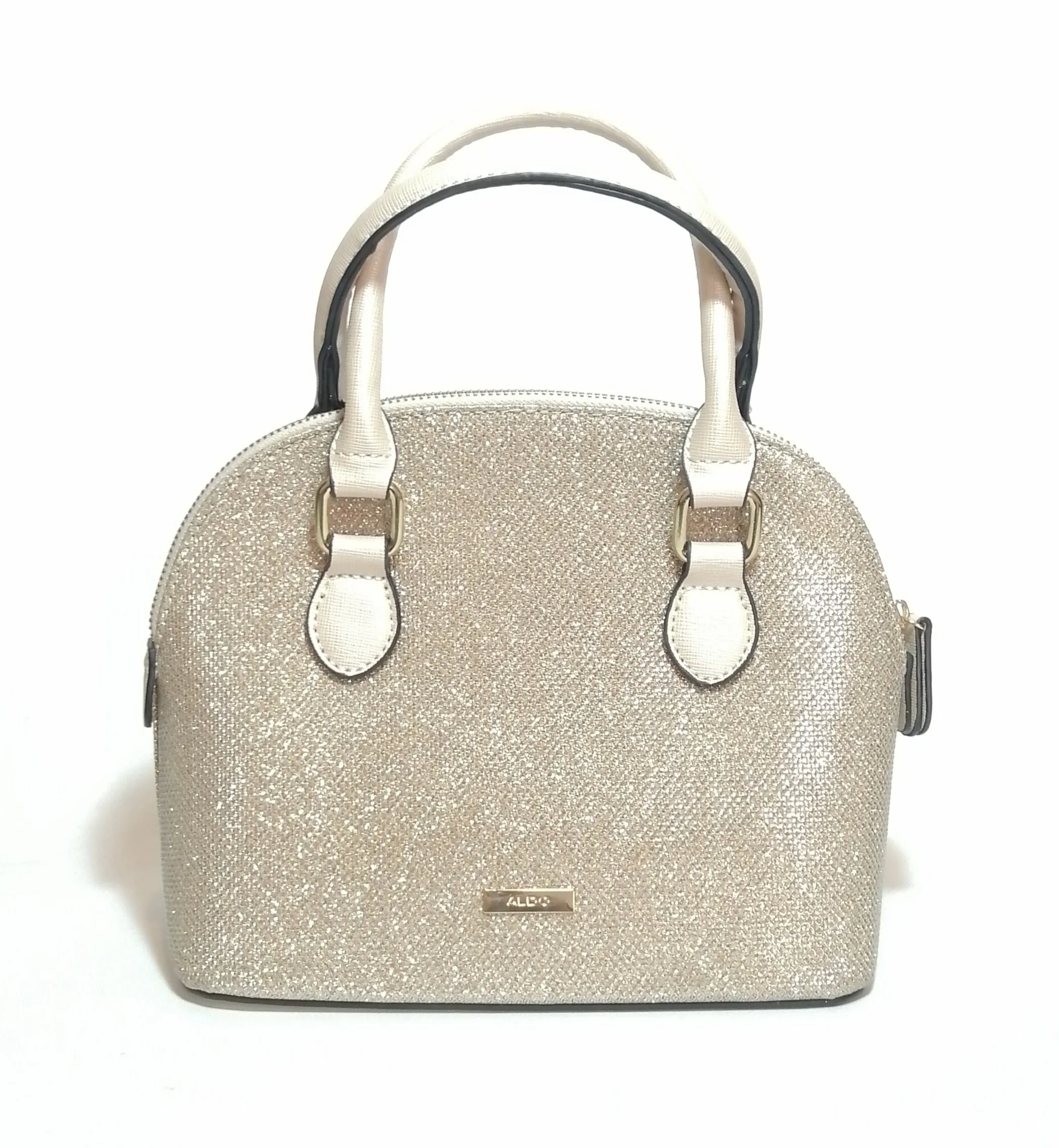 ALDO Gold Glitter Floral Satchel | Like New |