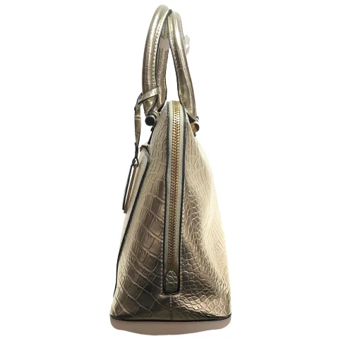 ALDO Gold Textured Large Satchel | Gently Used |