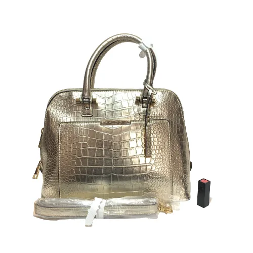 ALDO Gold Textured Large Satchel | Gently Used |