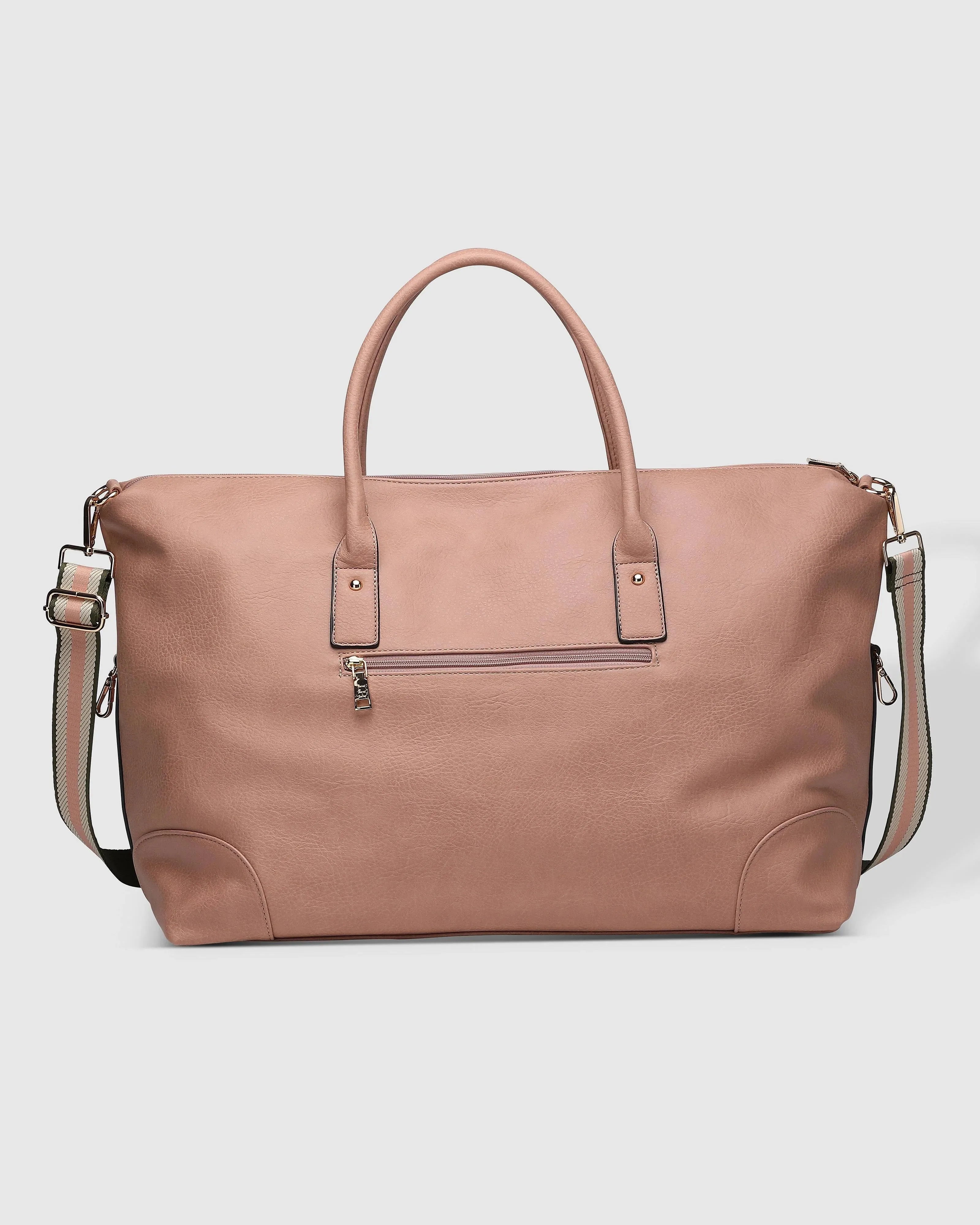 Alexis Stripe Weekender Travel Bag Blush Stripe