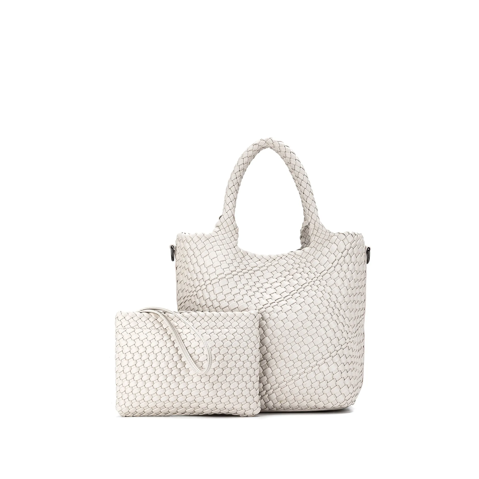 Amali Cream  2 Piece Handbag set