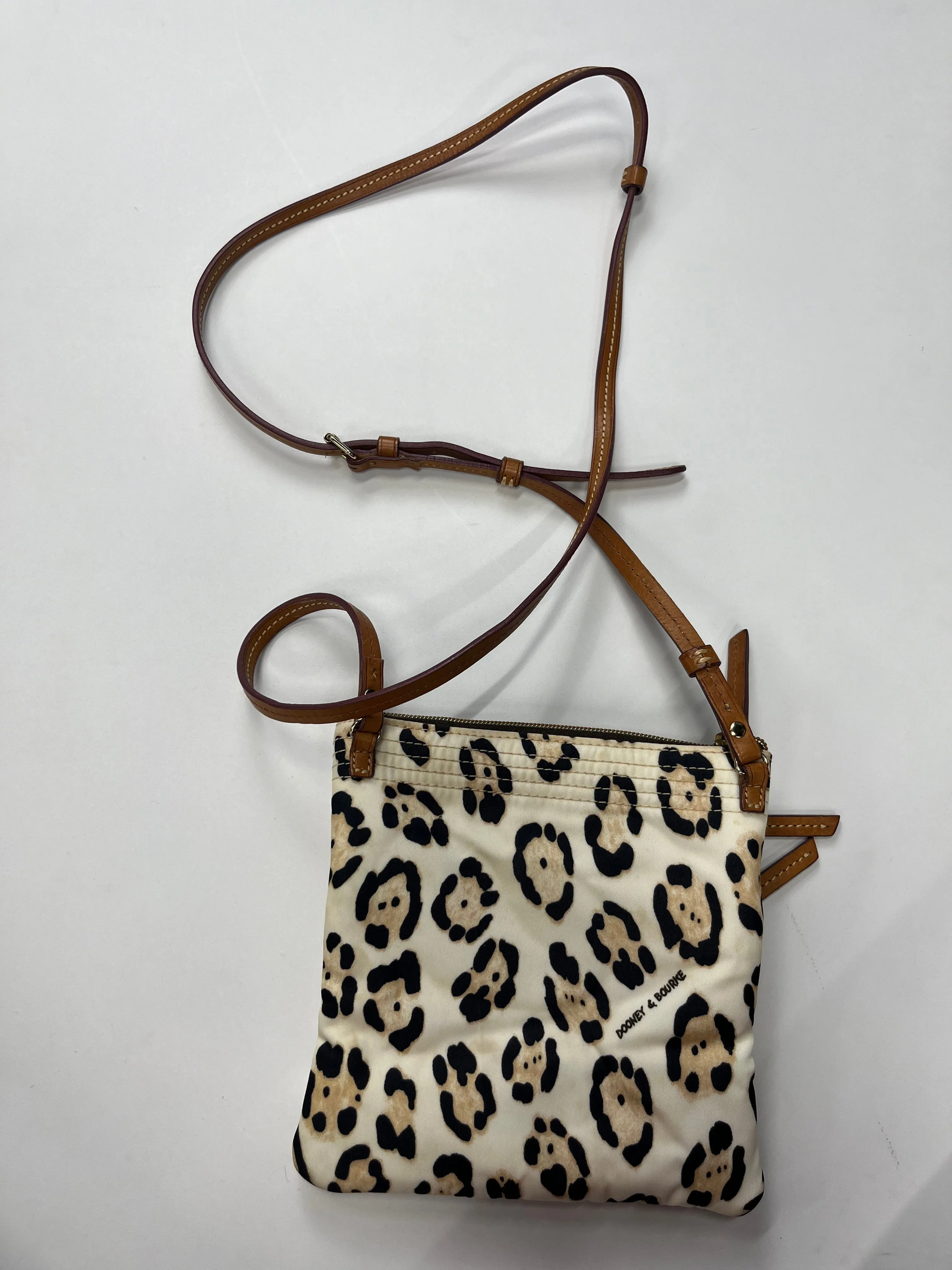 Animal Print Handbag Designer Dooney And Bourke, Size Small