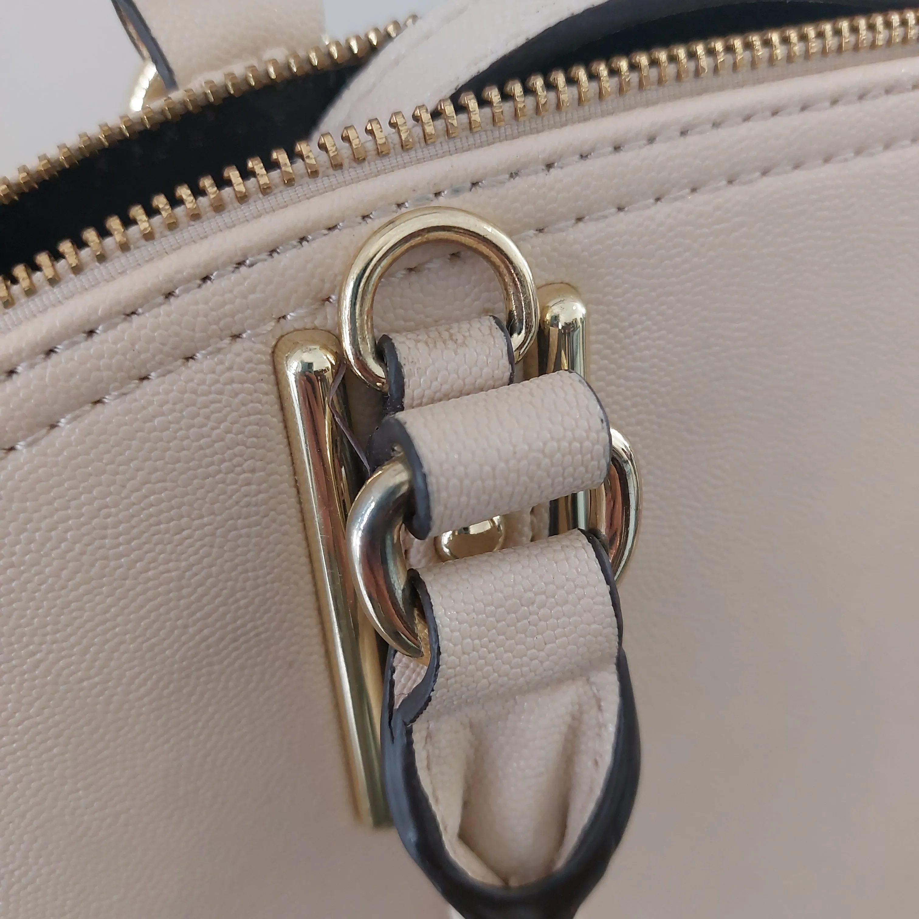 Anne Klein Cream Leatherette Satchel | Gently Used |