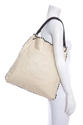 Anthony Luciano Ivory Embossed & Black Hobo