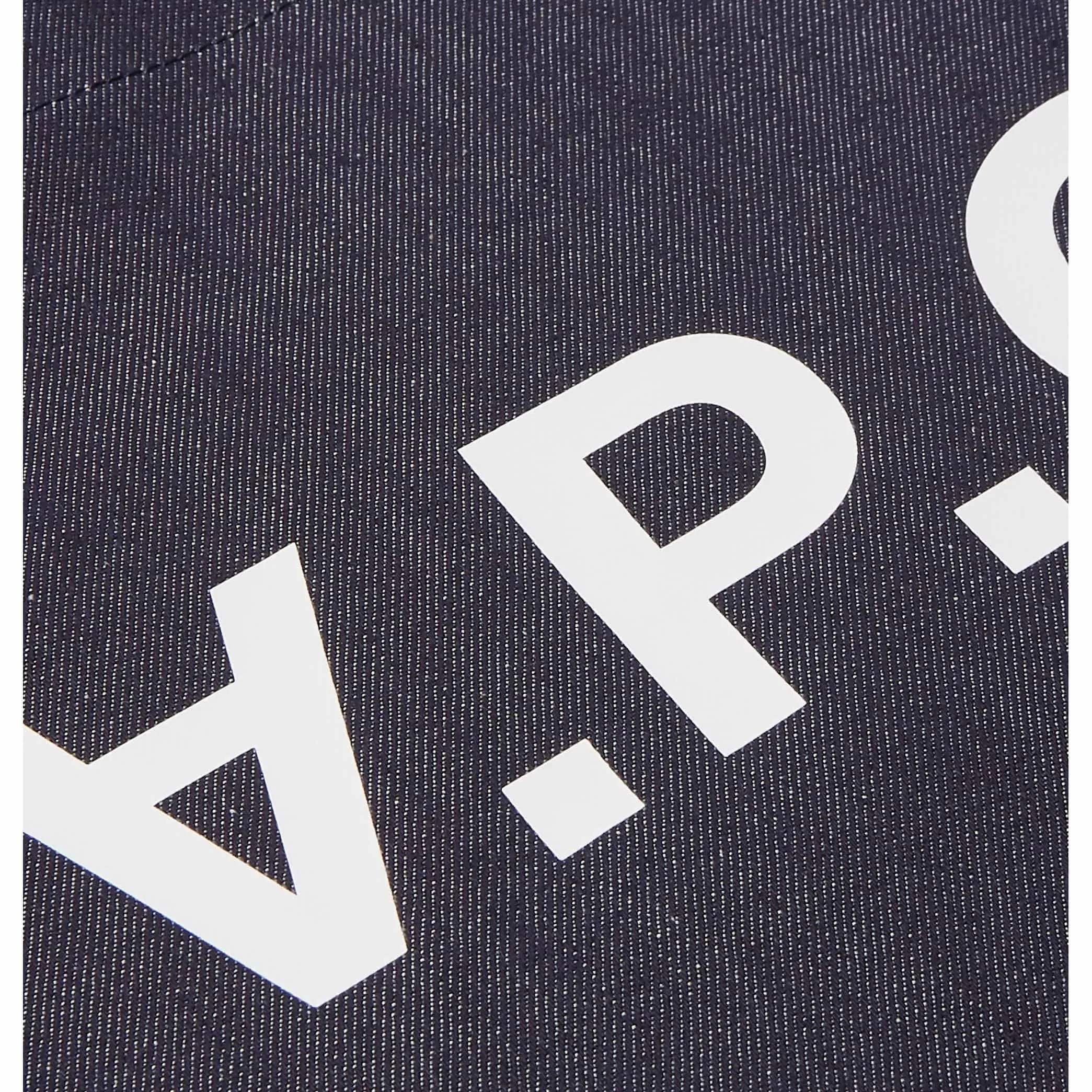 A.P.C. Daniela Logo-Print Denim Tote Bag