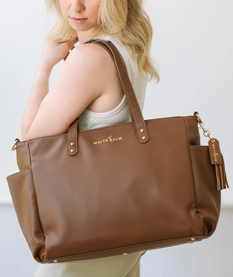 Aquila Tote Bag - Coffee Brown