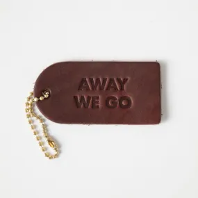 Away We Go Mini Leather Tag