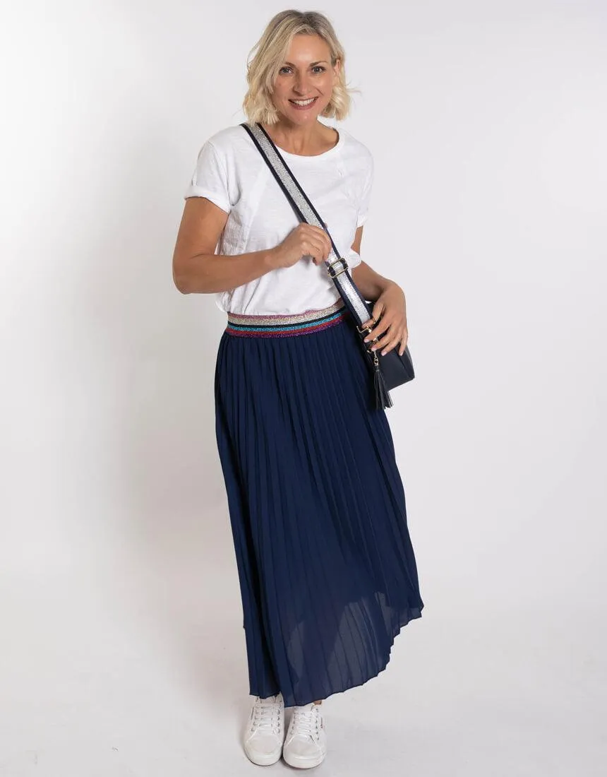 Bag Strap Stripe - Navy/Silver