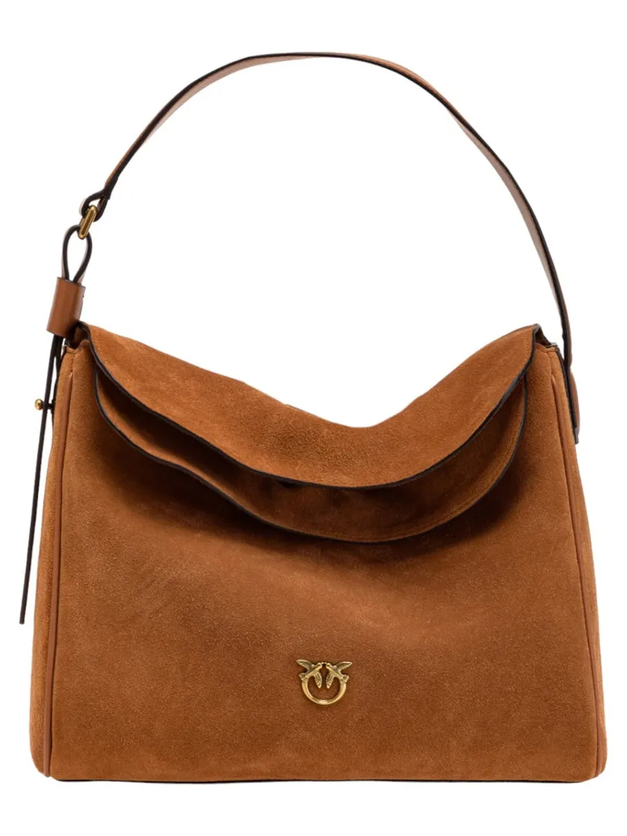 Big leaf bag hobo in suede