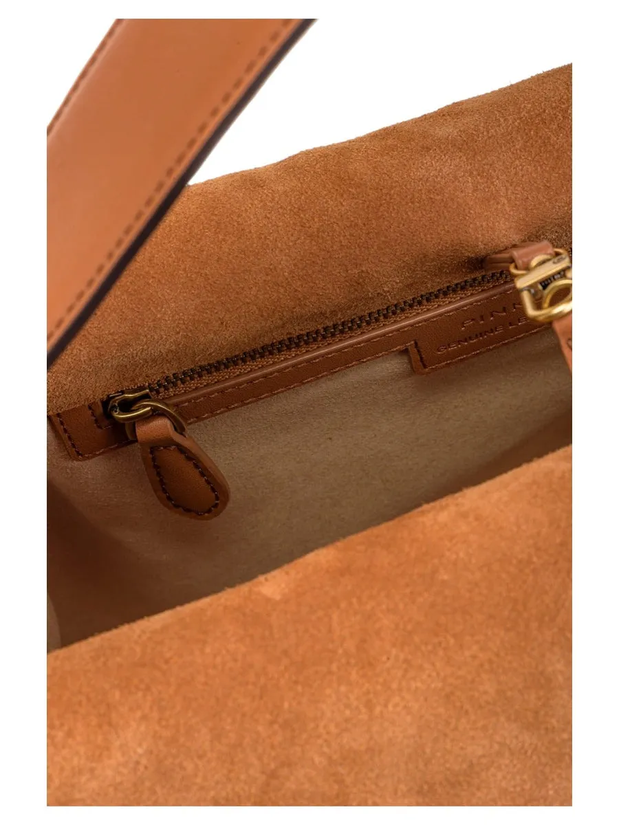 Big leaf bag hobo in suede