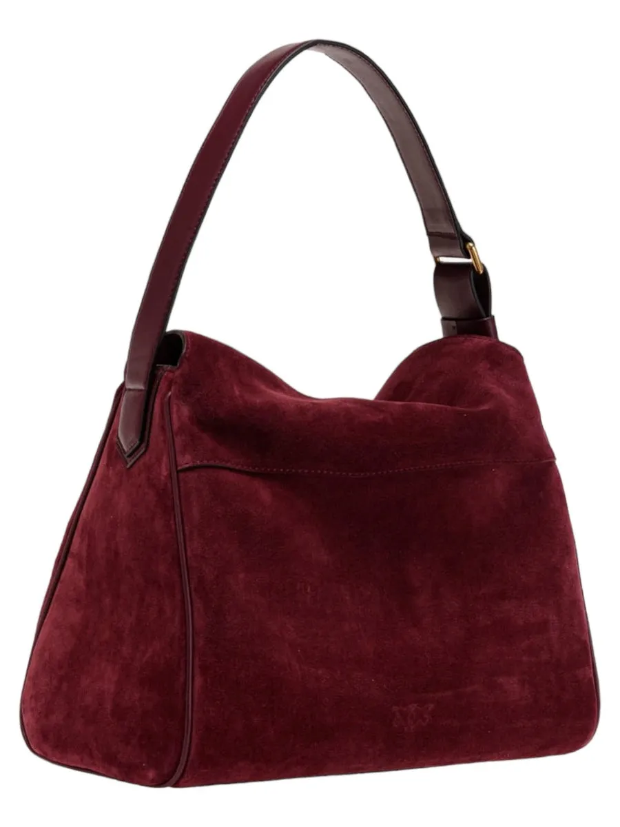 Big leaf bag hobo in suede