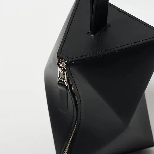 Black Fold Tri Handbag