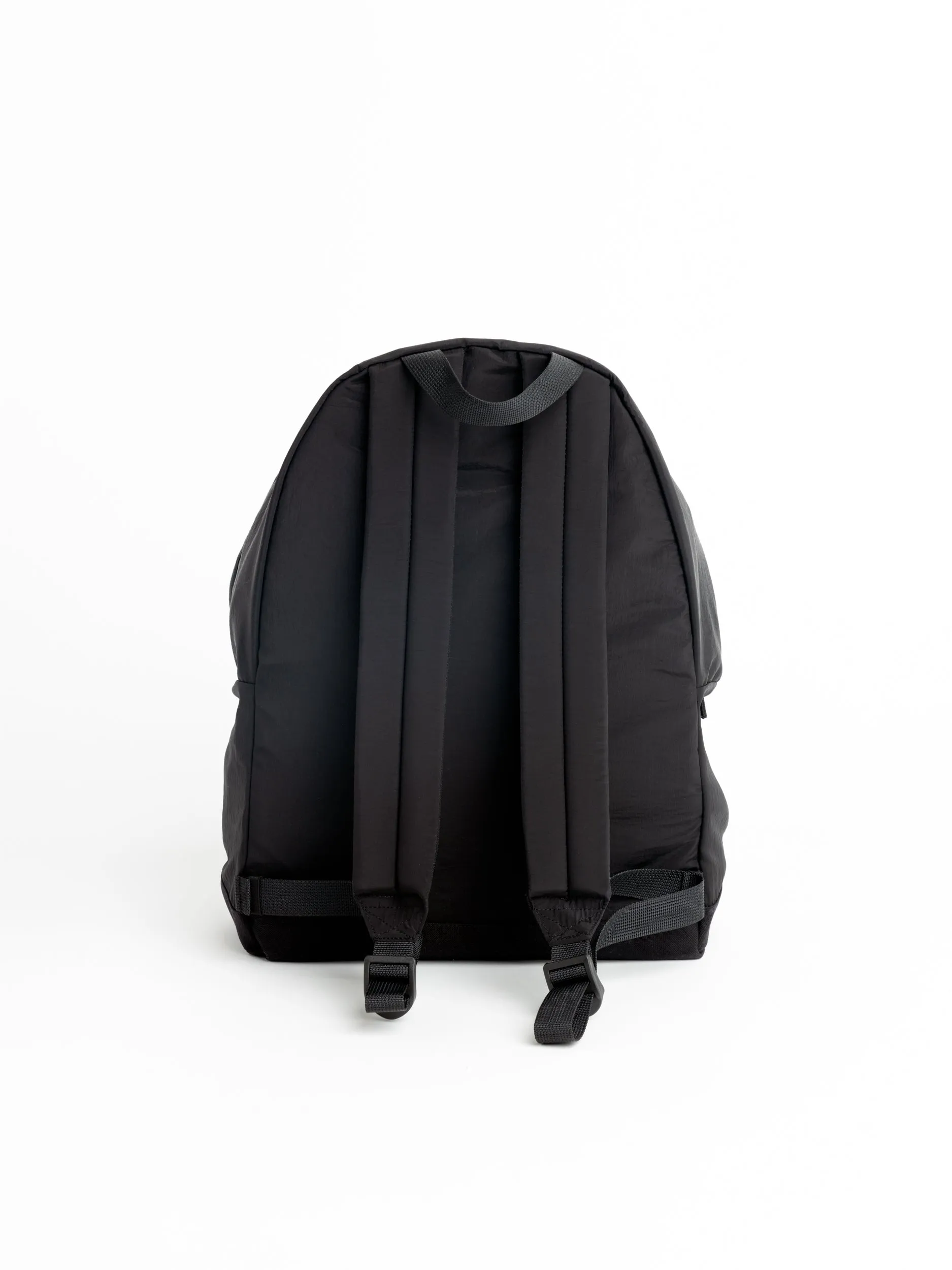 Black Logo Embroidered Backpack