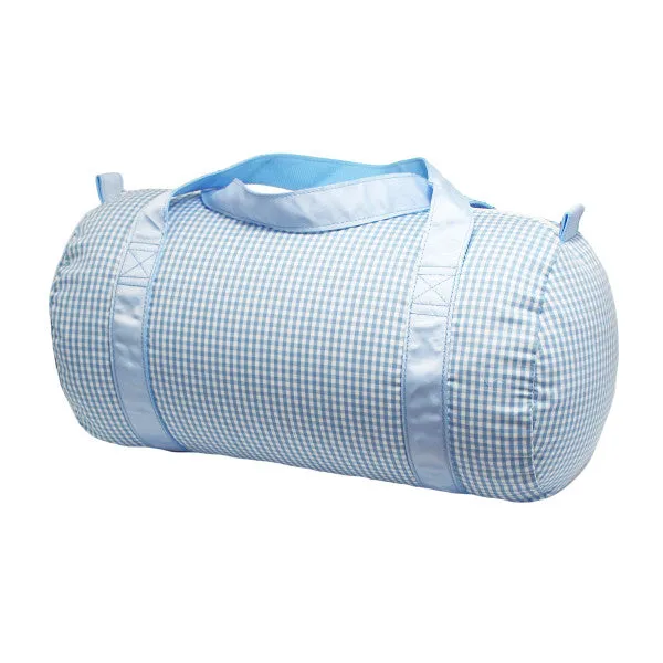 blue gingham Medium Duffel