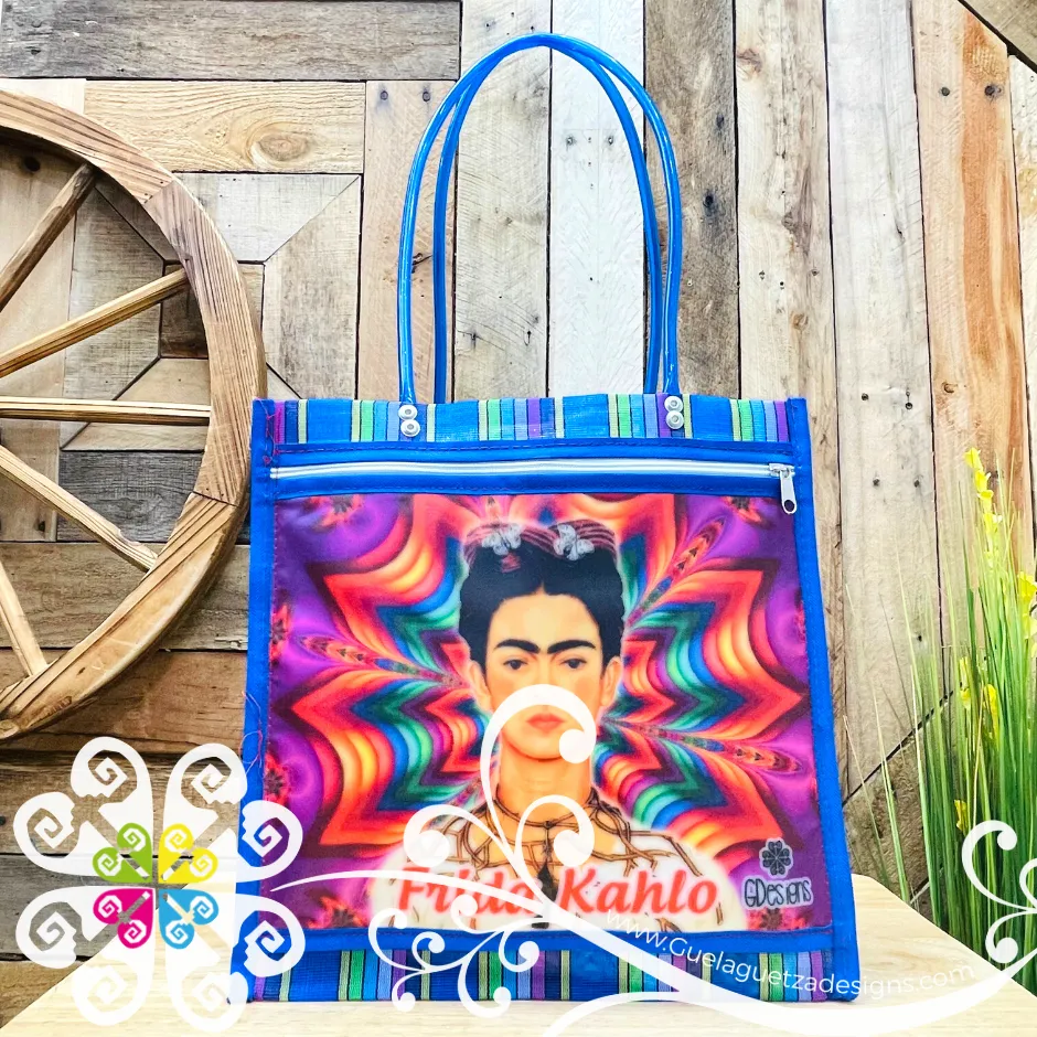 Blue Multi Medium Frida - Shopping Morral