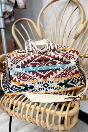 Boho Earth Tone Aztec Duffle