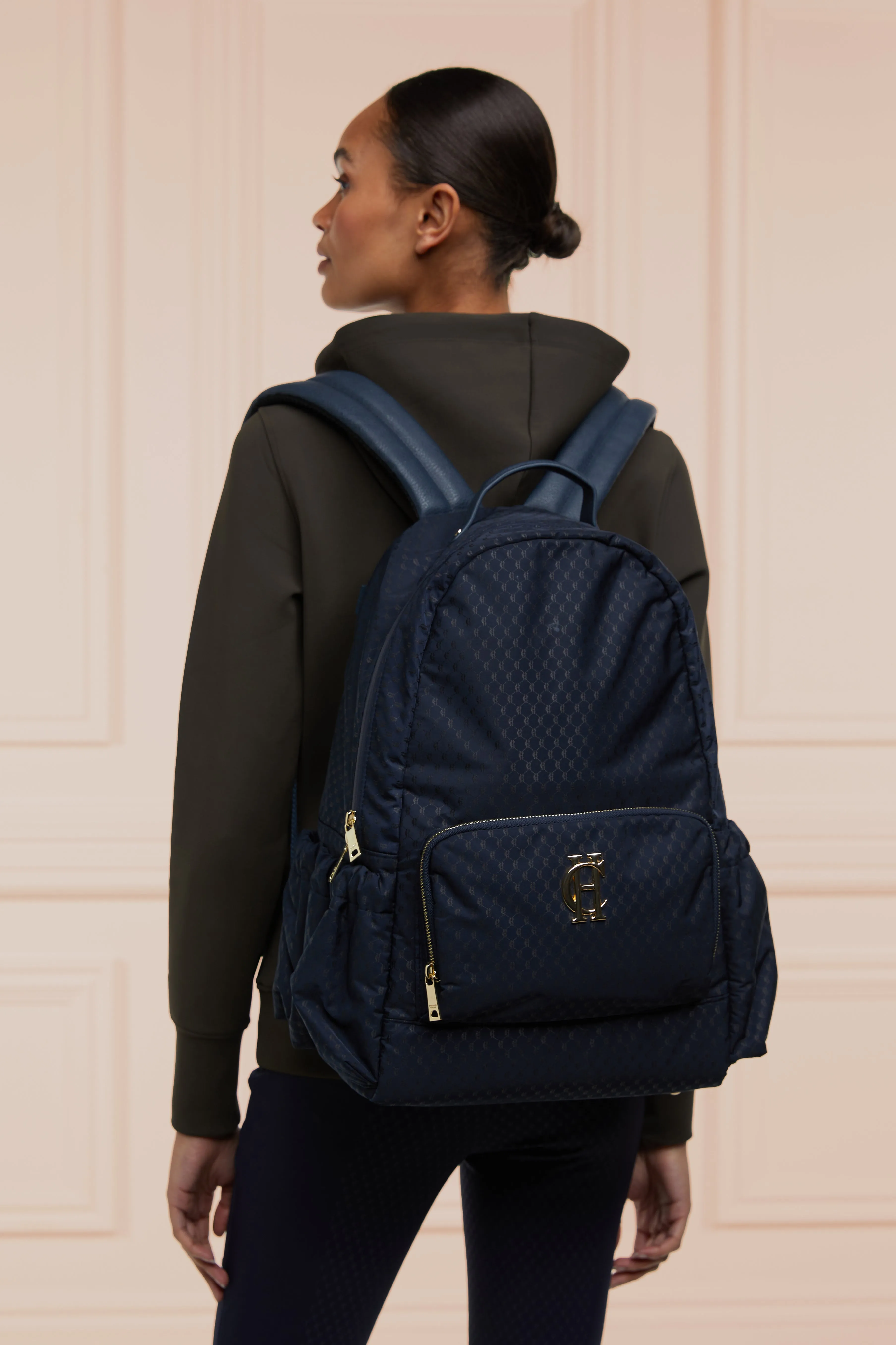 Burghley Backpack (Ink Navy Monogram)