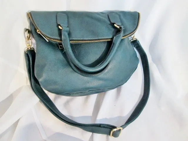 CALL IT SPRING Convertible Vegan Crossbody Shoulder Bag Purse BLUE SEAFOAM Tote