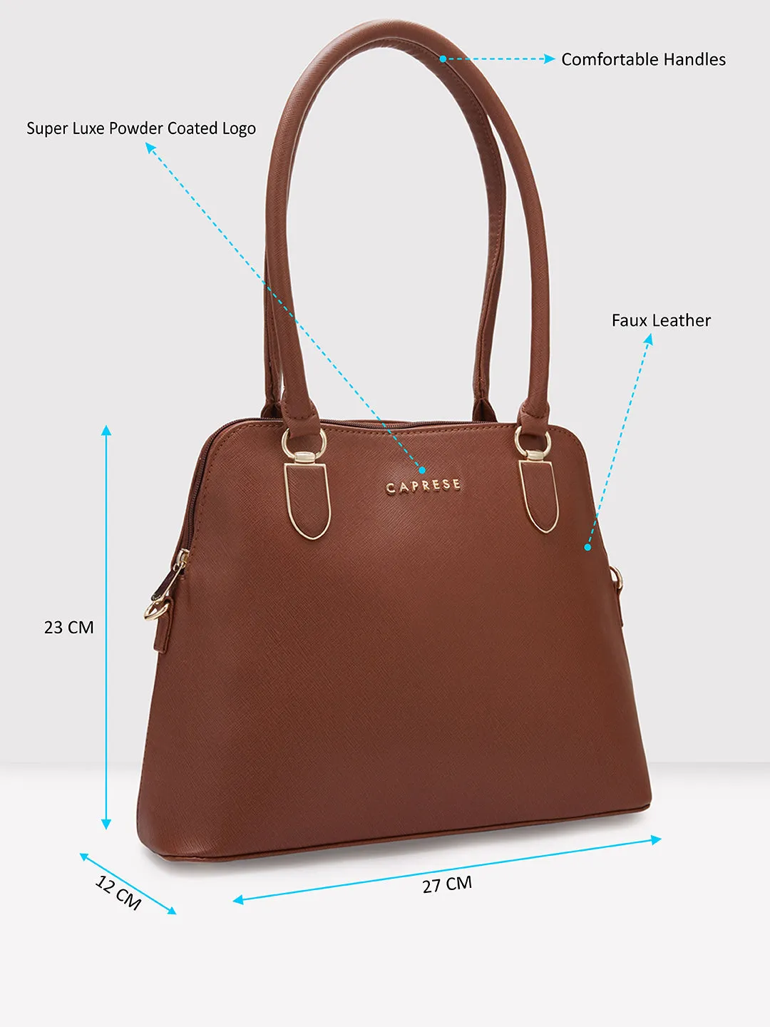 Caprese Demi Satchel Medium Tan