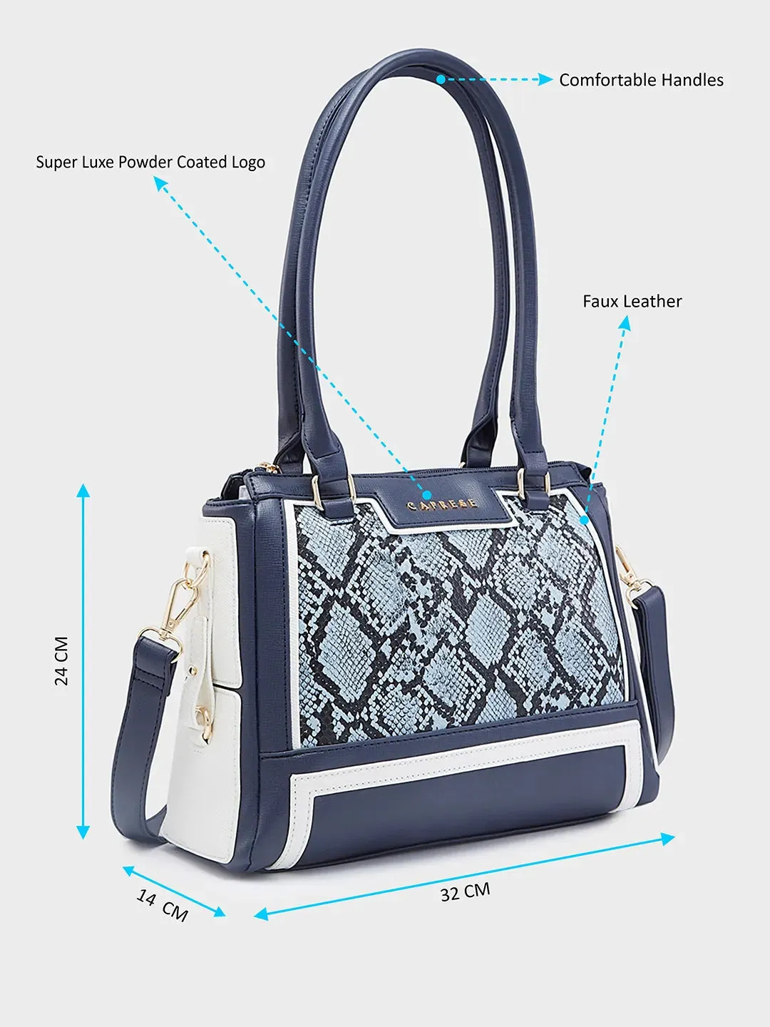 Caprese Ellis Satchel Medium Navy