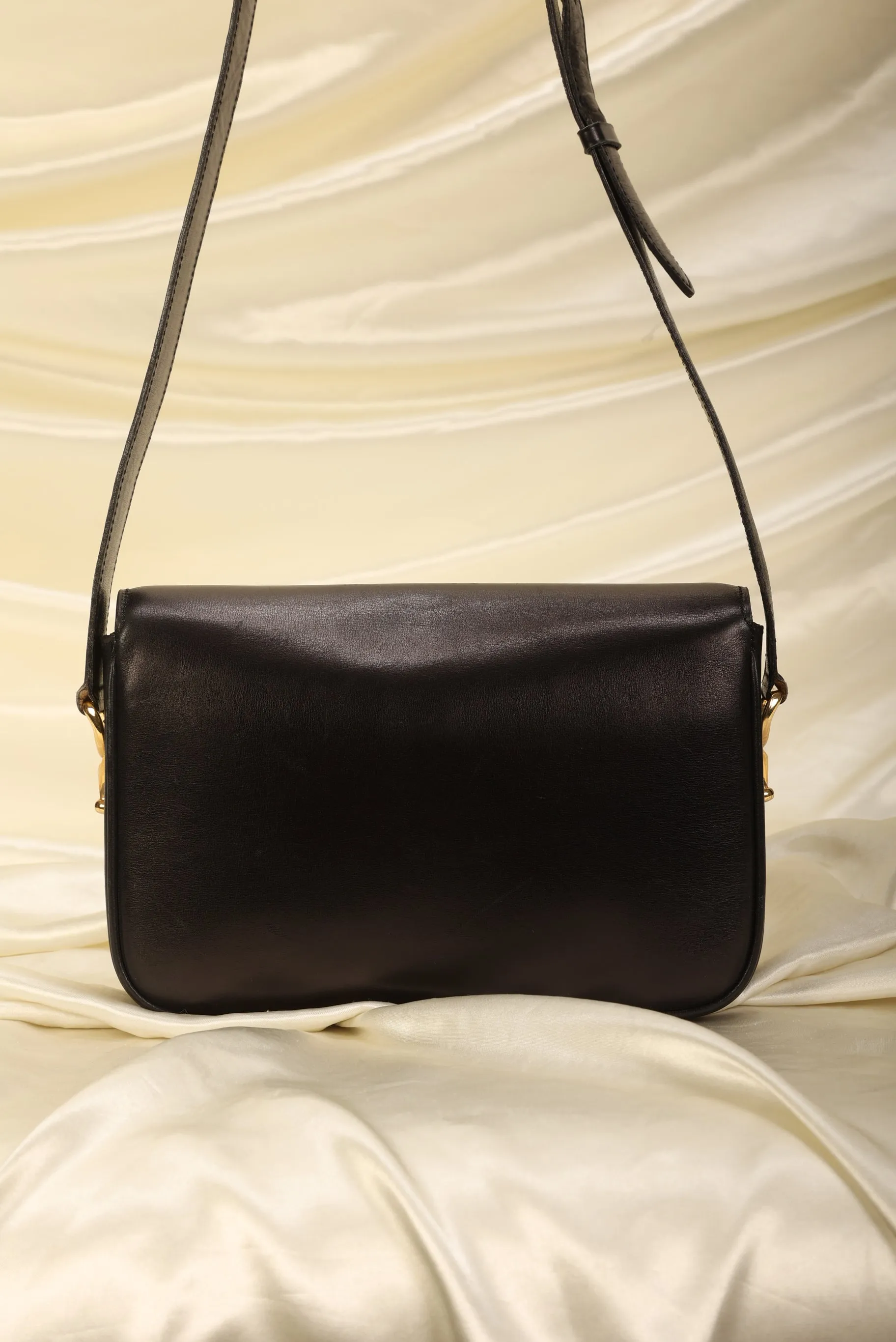 Celine Box Calf Triomphe Shoulder Bag