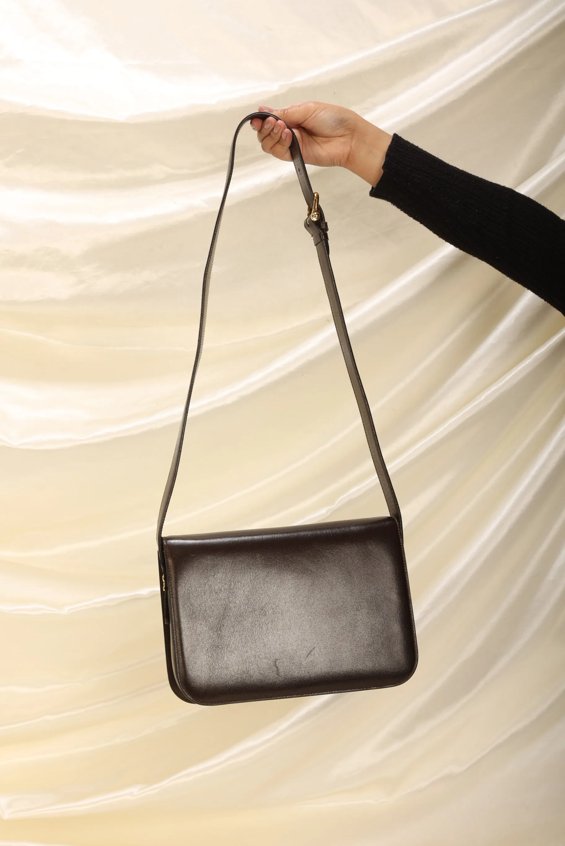 Celine Triomphe Boxcalf Shoulder Bag