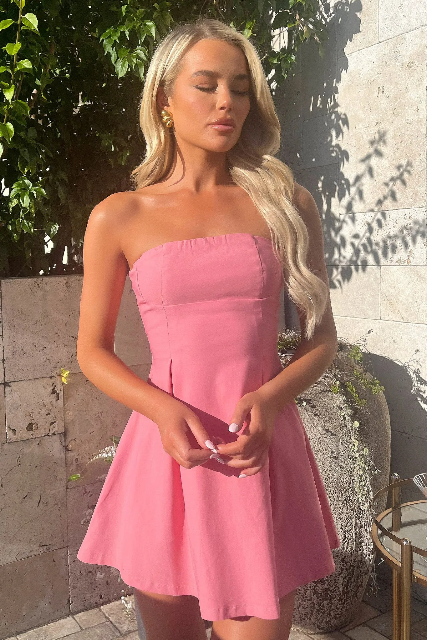 Charlize Dress - Pink