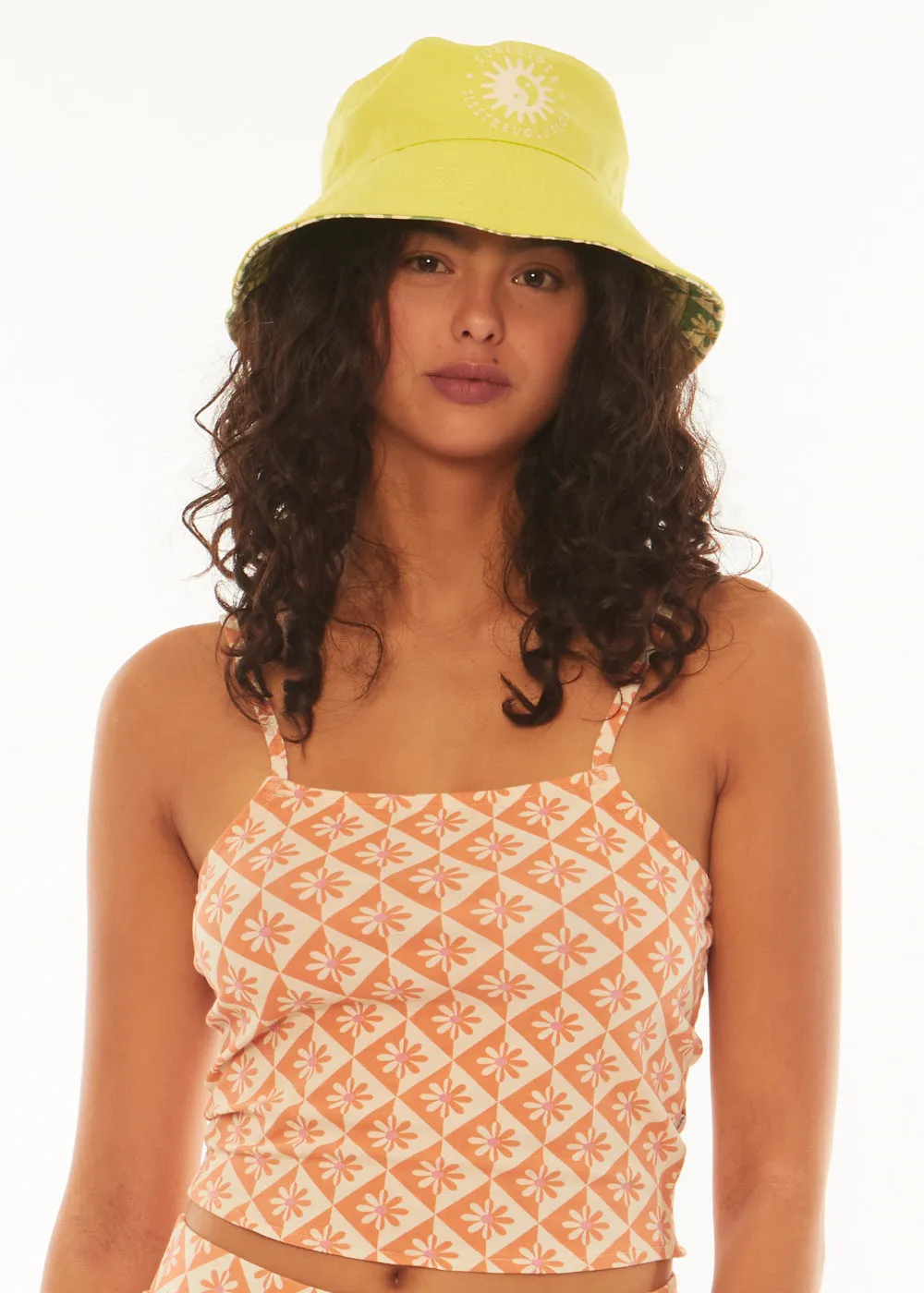 Check It Reversible Bucket Hat - Palm