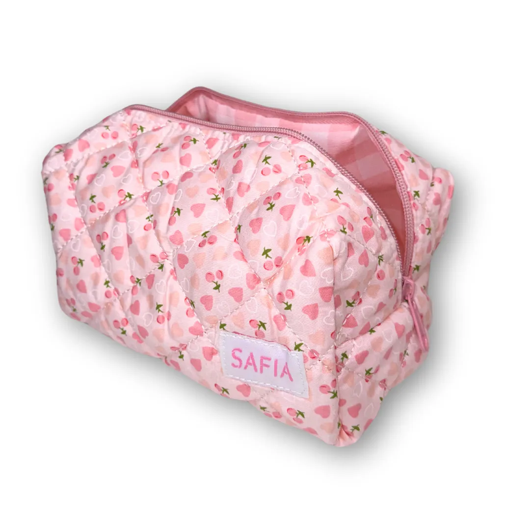 Cherish Hearts Cosmetic Bag