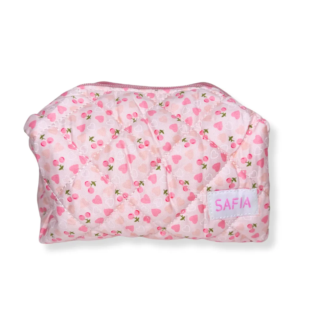 Cherish Hearts Cosmetic Bag