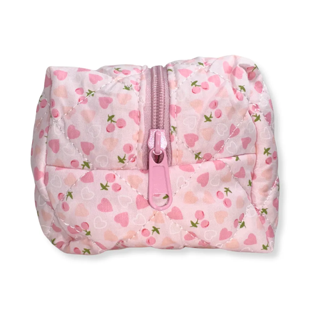 Cherish Hearts Cosmetic Bag