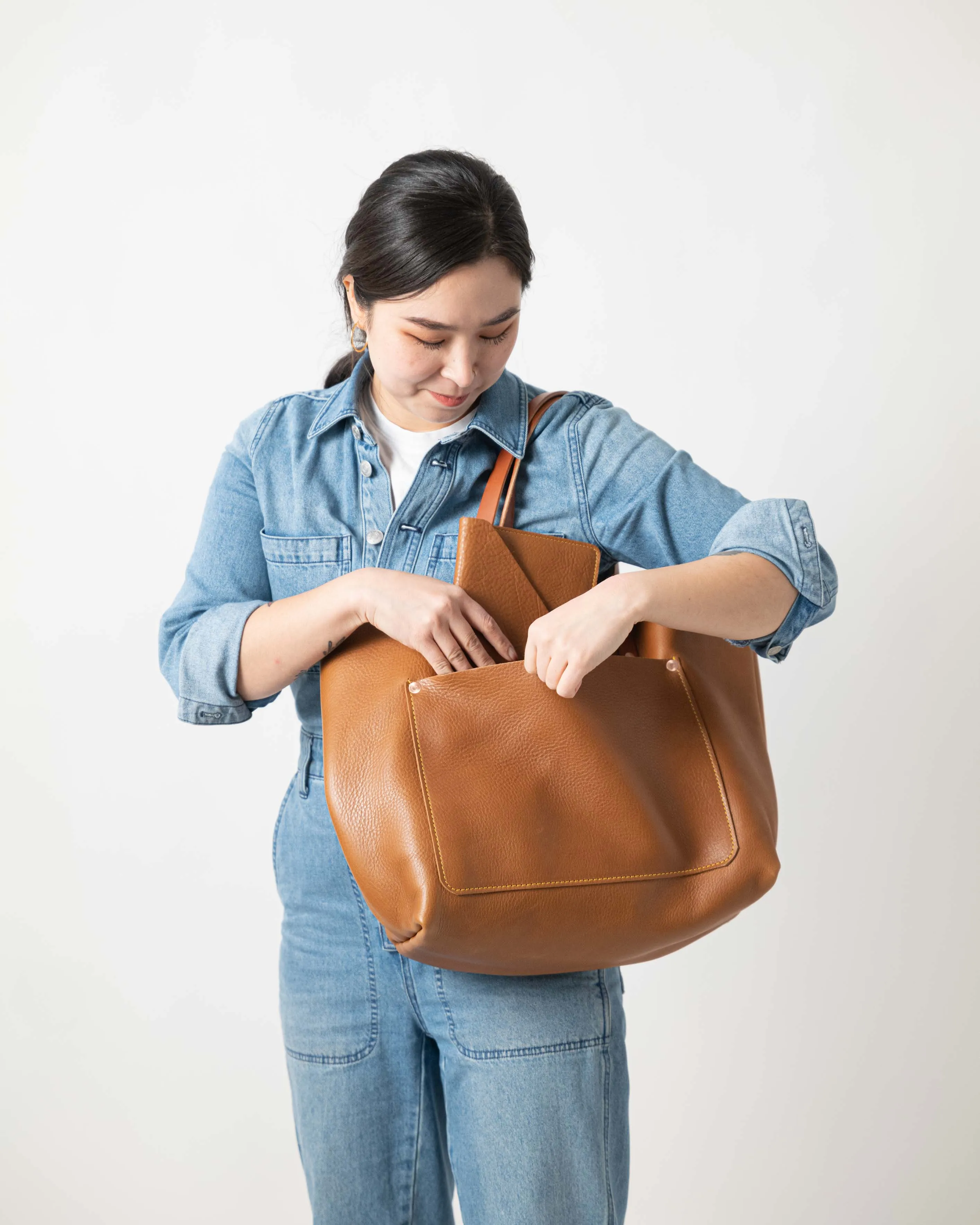 Cognac Cypress Market Tote