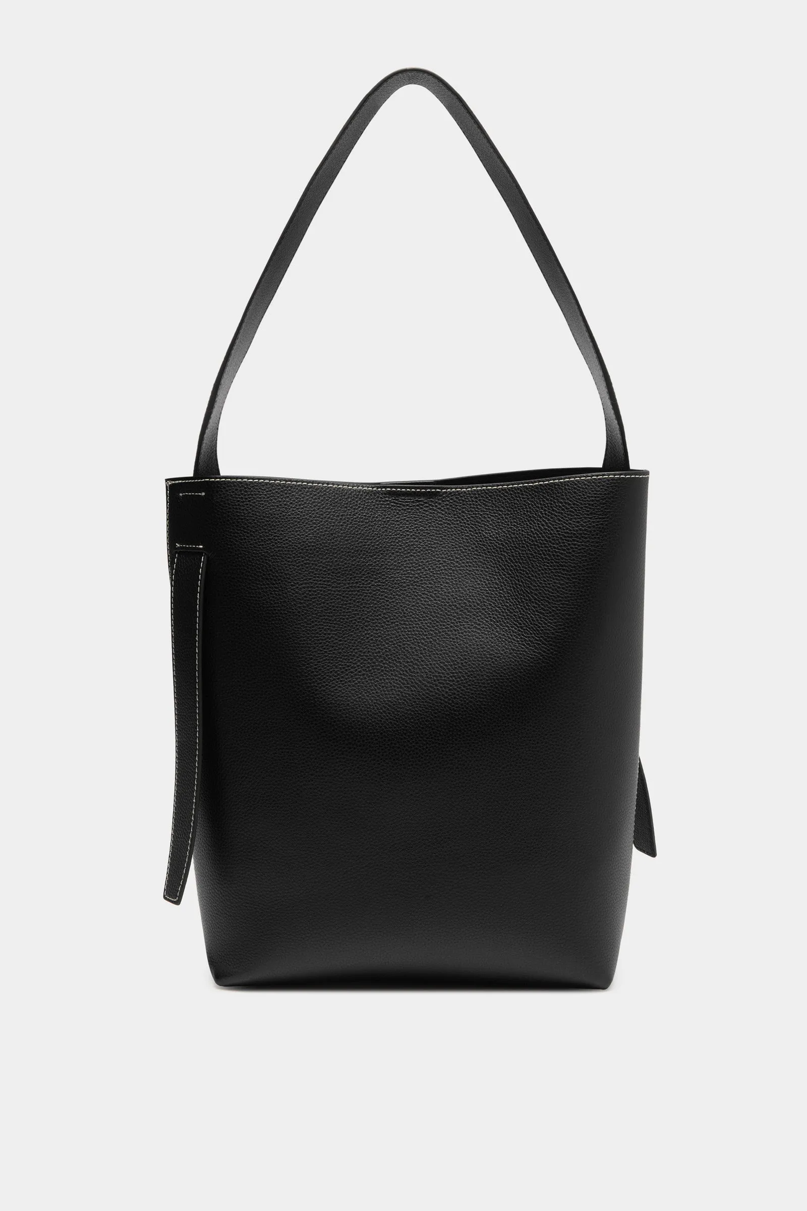 Contrast Stitch Hobo Bag