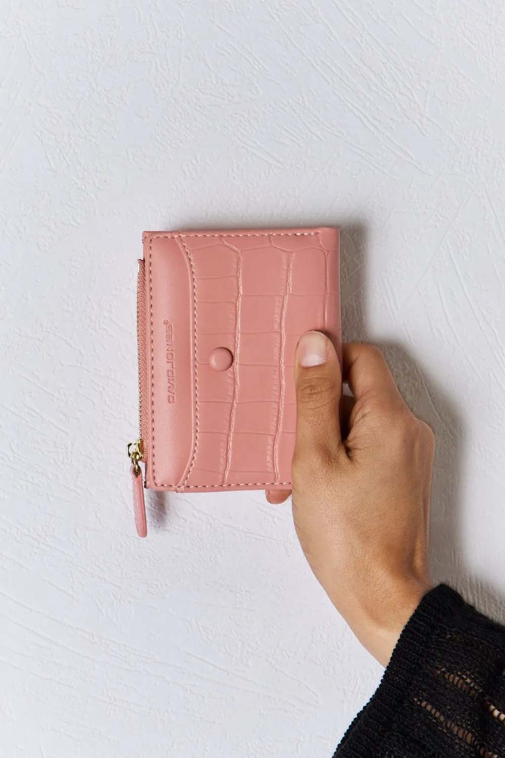 DAVID JONES TEXTURE PU LEATHER MINI WALLET