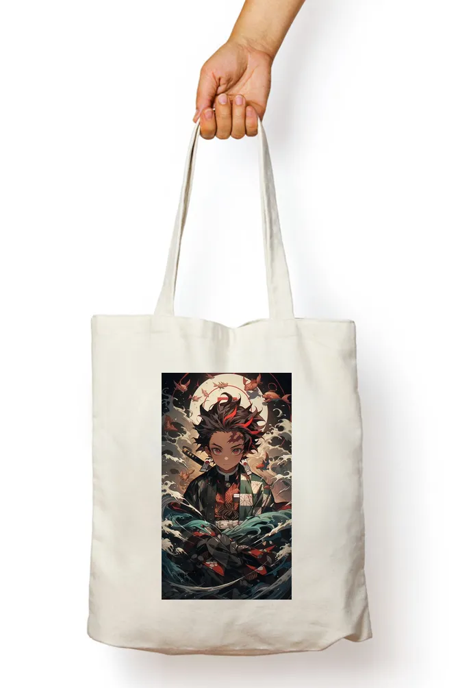 Demon Slayer Tanjiro Water Breathing Tote Bag