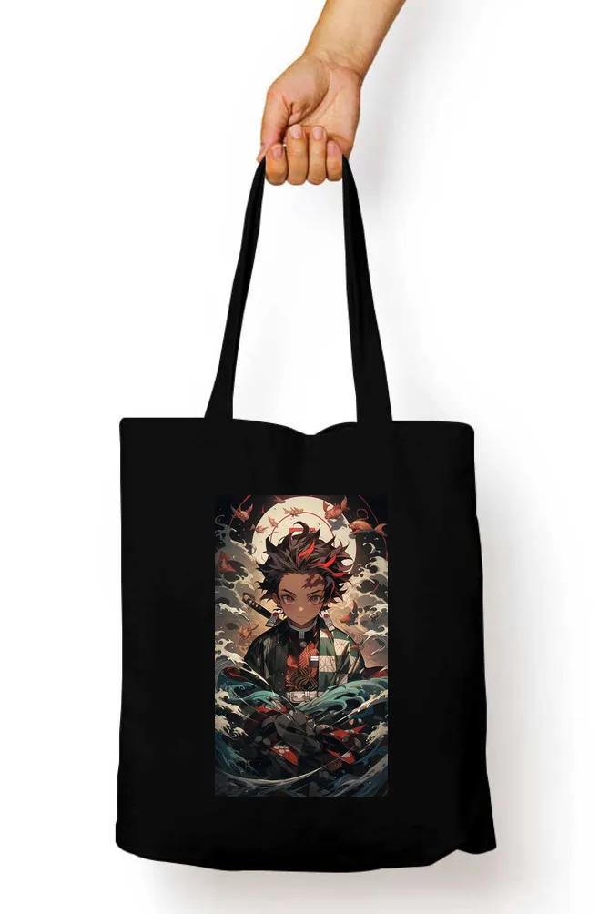 Demon Slayer Tanjiro Water Breathing Tote Bag